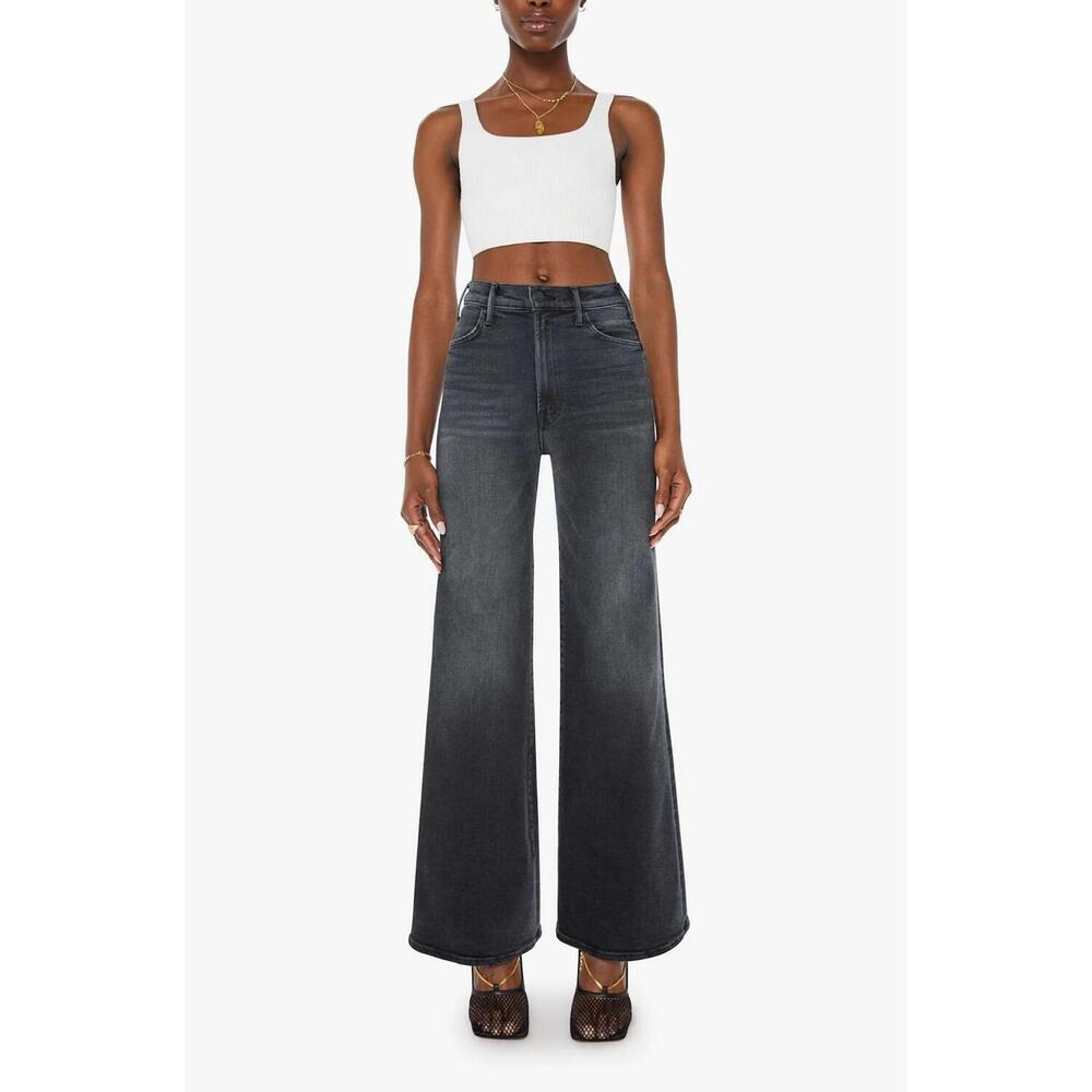 NEW MOTHER hustler roller sneak jeans in not today satan